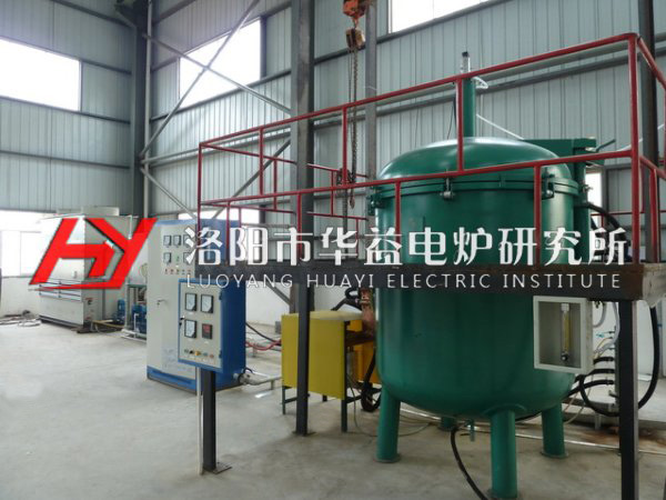 中頻燒結爐安裝現場